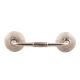 White Marble Ceramic Floral Bridge Handles 